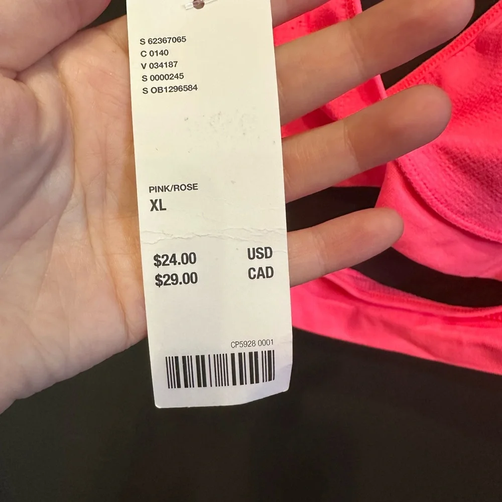 🛍️ 3FOR20 | Urban Outfitters | Vibrant Hot Pink Halter Top Halter Bra | XL | NWT